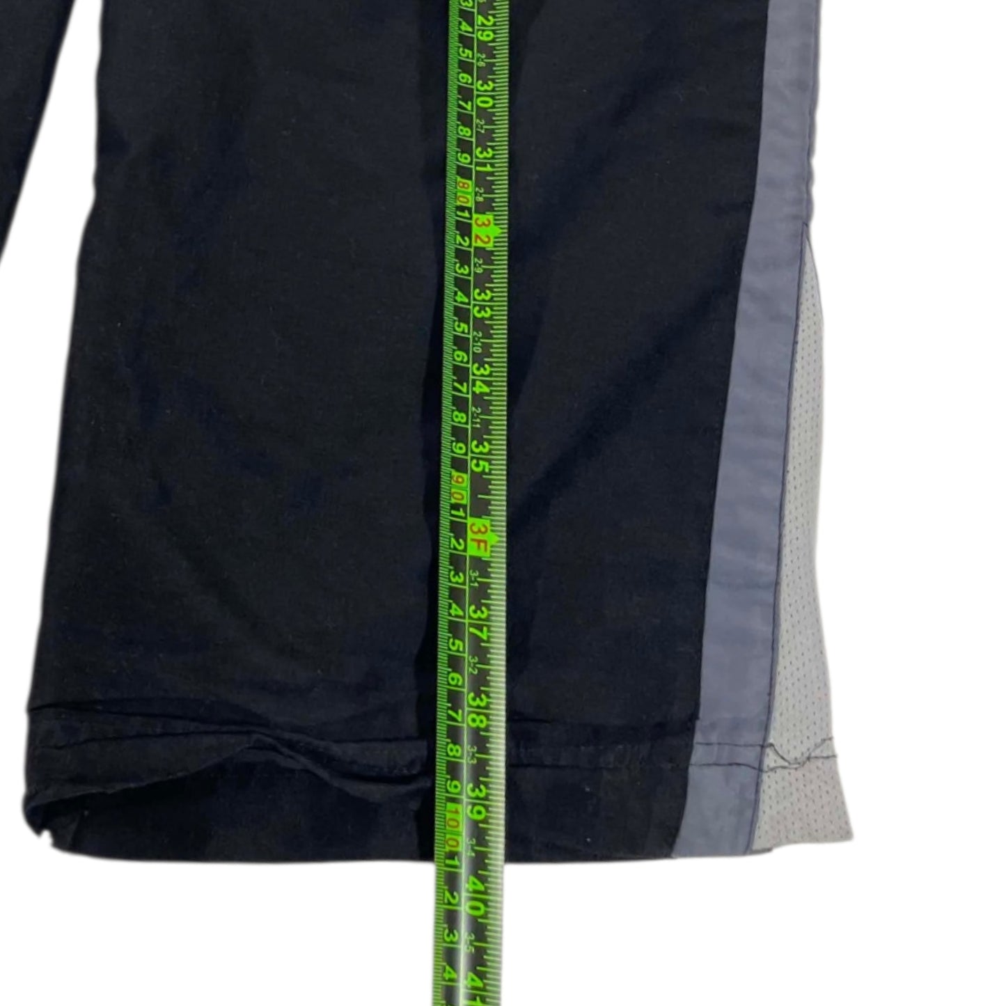 Y2K CHD BLACK BAGGY TRACK PANTS (S-M)