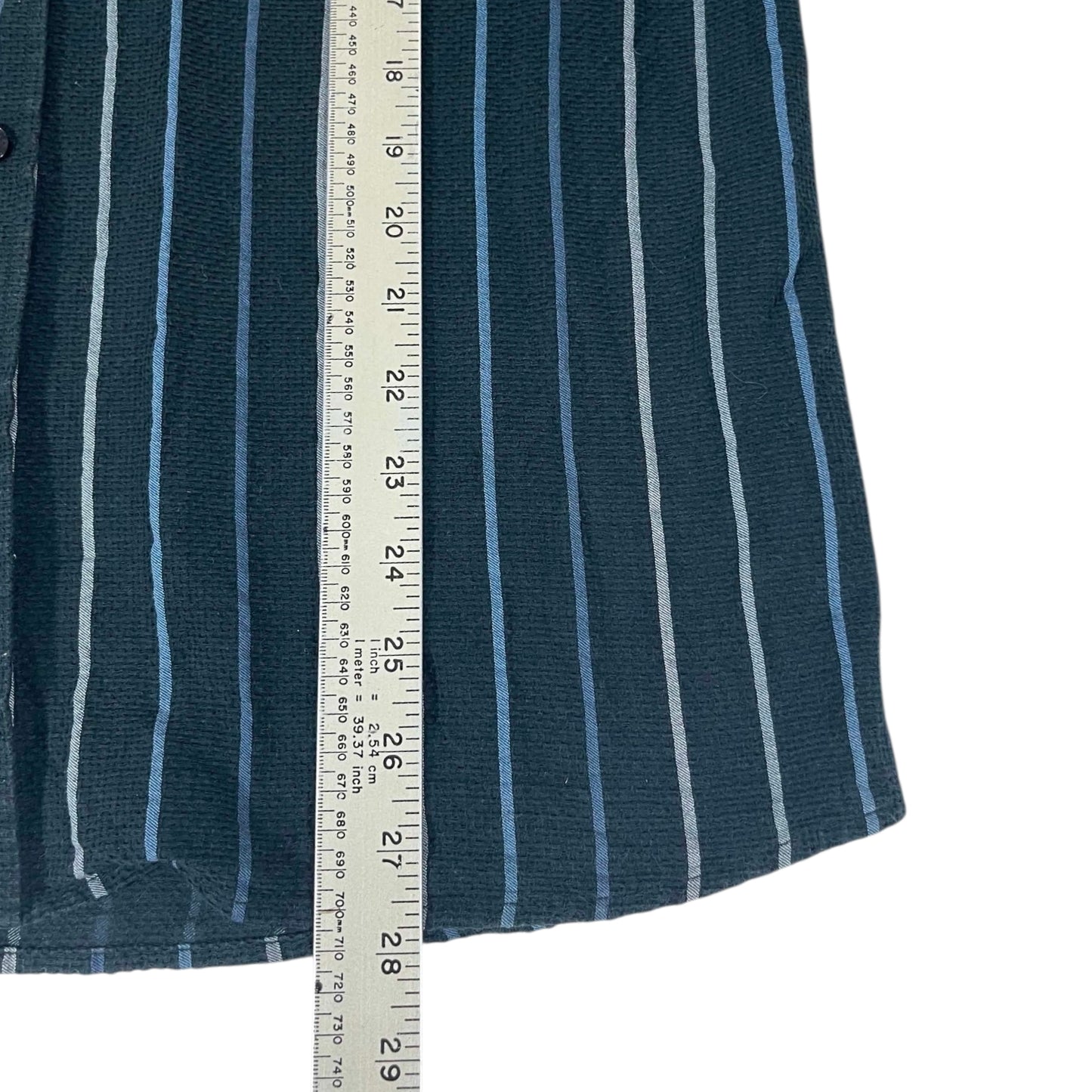 VINTAGE SOUTH CAPE BLACK BUTTON UP SHIRT (M)