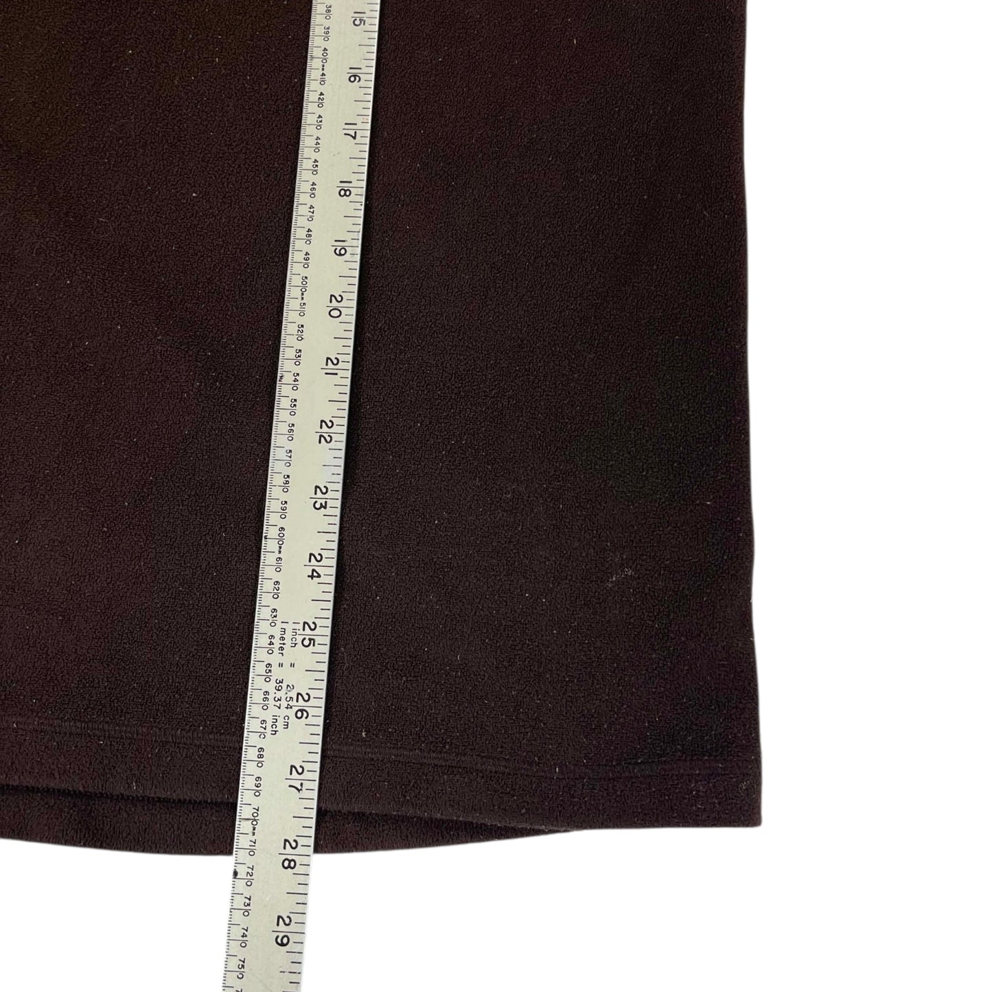 VINTAGE KATHMANDU BROWN POLYESTER FLEECE QUARTER ZIP (L)