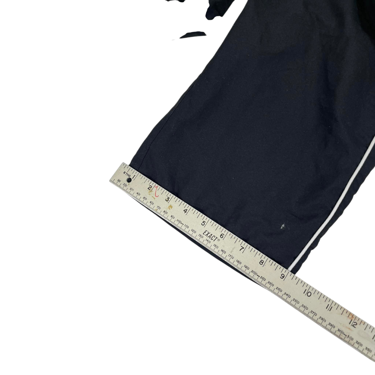 VINTAGE REEBOK BLACK TRACKPANTS WITH WHITE STRIPE (S-M)