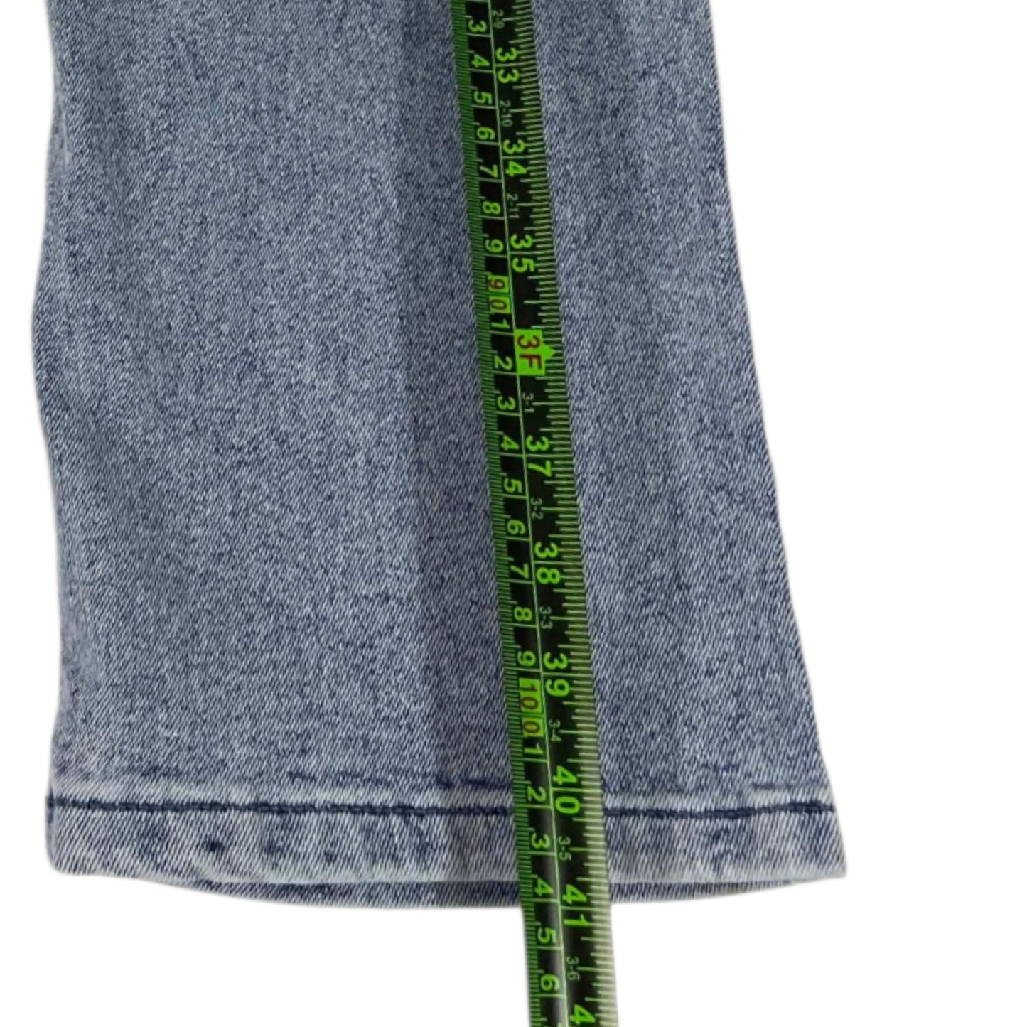 Y2K BLUE WITH SILVER GLITTERS JEANS (28)