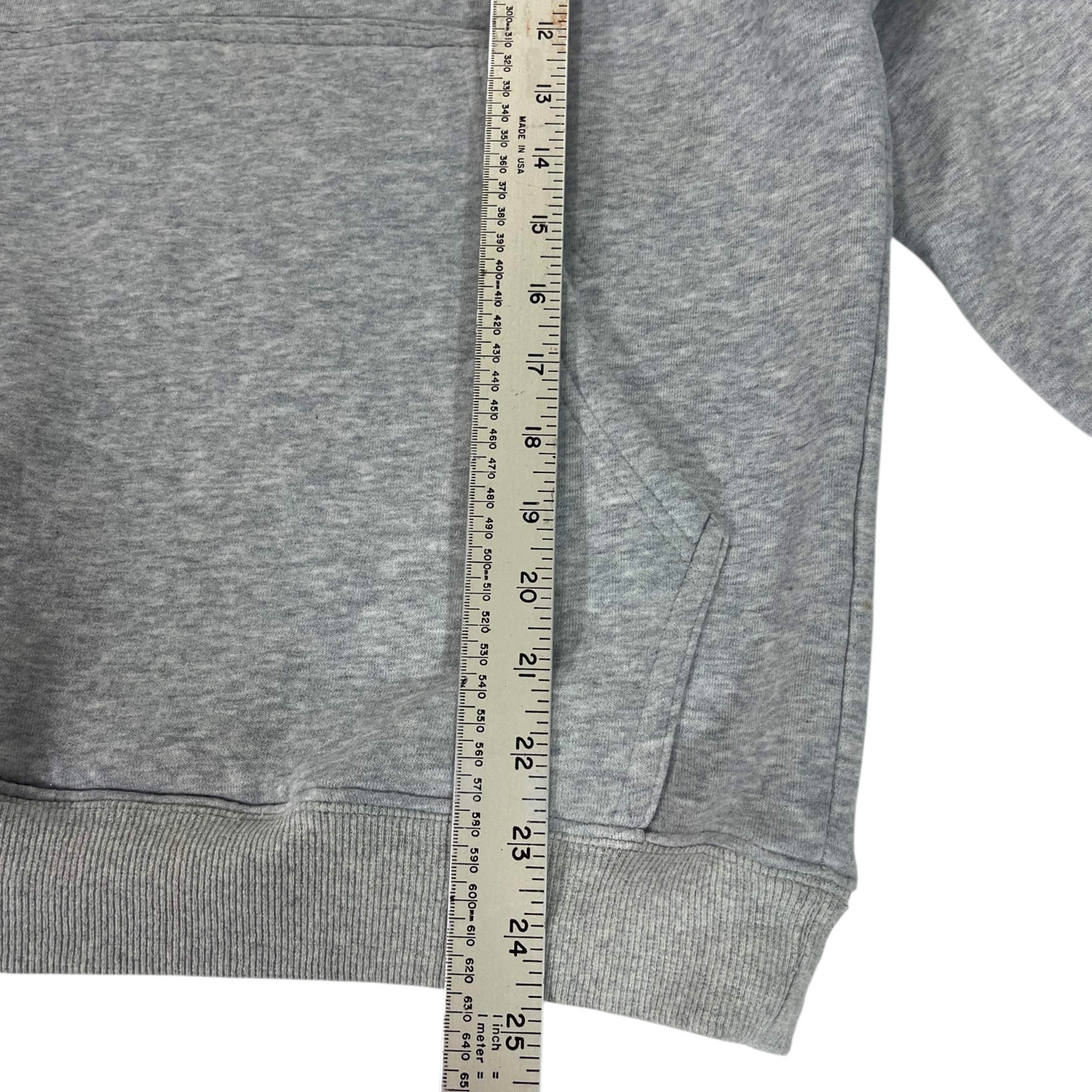 MID SWOOSH GRAY NIKE HOODIE (L)