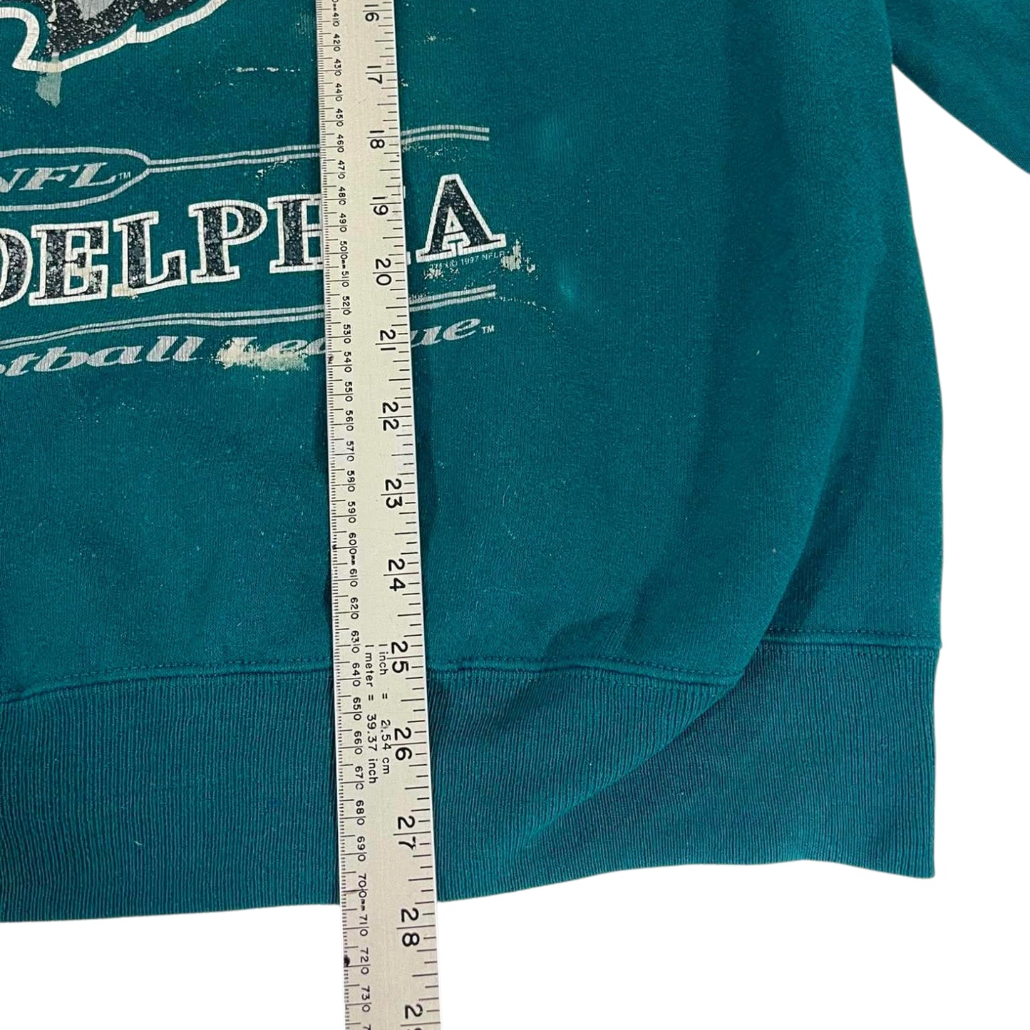 LEE SPORT PHILADELPHIA EAGLES GREEN CREWNECK (L)