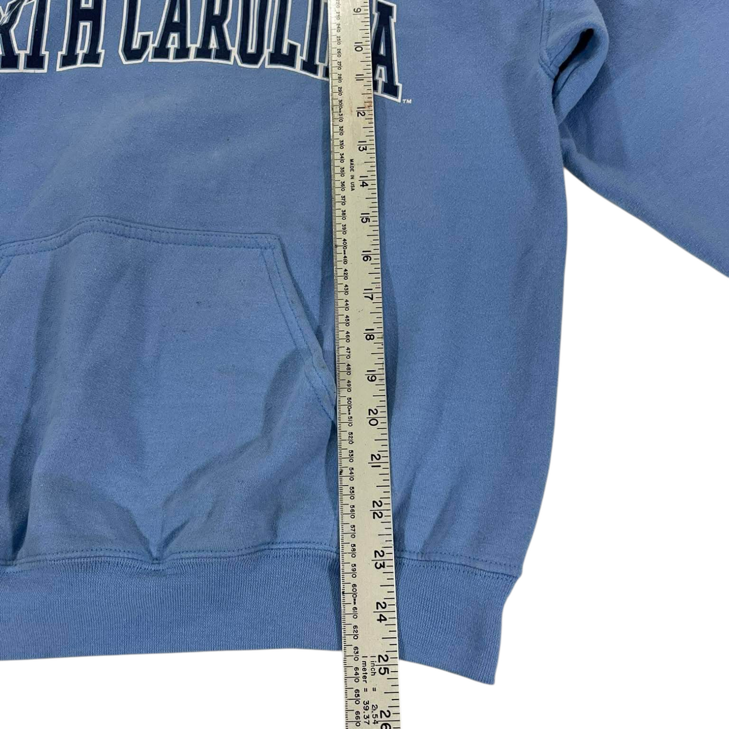 VINTAGE UNIVERSITY OF NORTH CAROLINA TAR HEELS BLUE HOODIE (M)