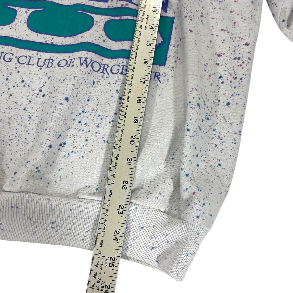 90S WORCESTER WHITE CREWNECK (L)