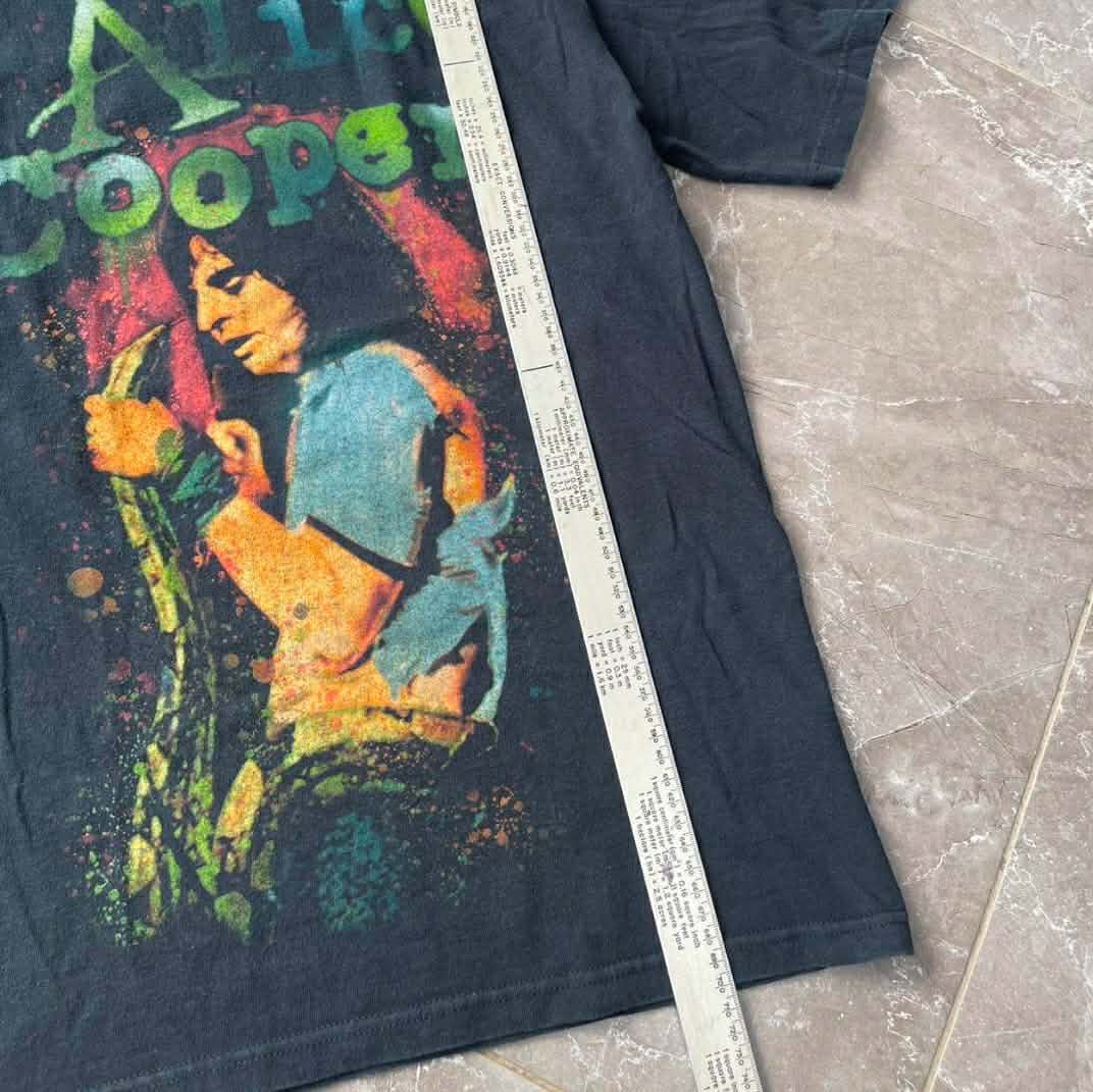 90s ALICE COOPER BLACK BAND TEE (M)
