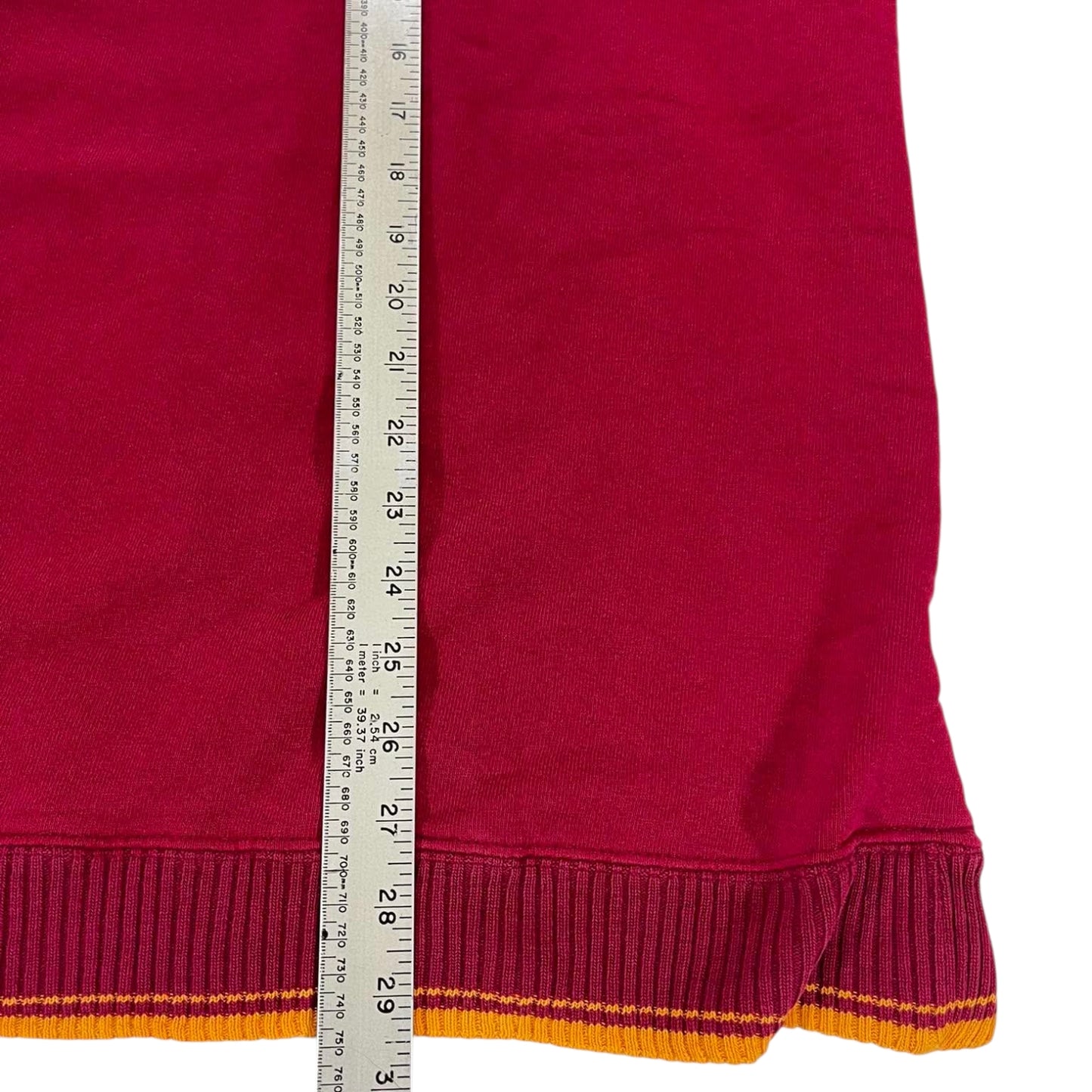 90S USC TROJANS EMBROIDERED RED CREWNECK (XL)