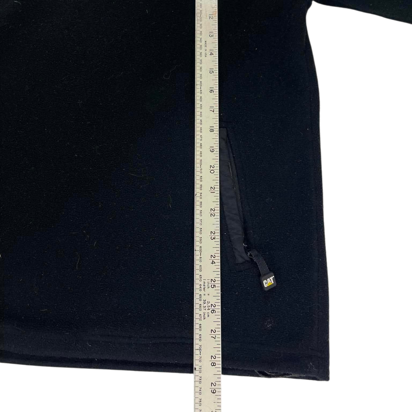 VINTAGE FORD PERFORMANCE RACING BLACK & YELLOW QUARTER ZIP FLEECE (L)