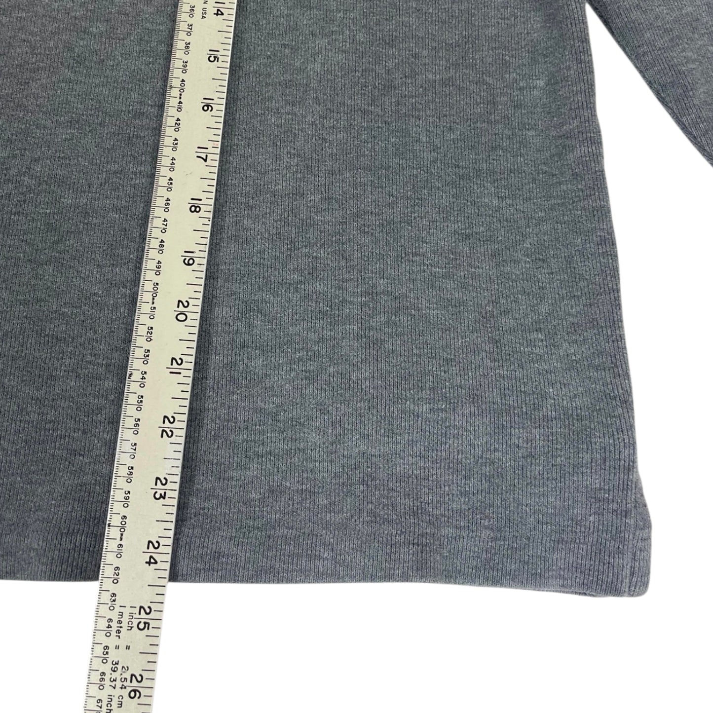 POLO RALPH LAUREN GRAY QUARTER ZIP (L)