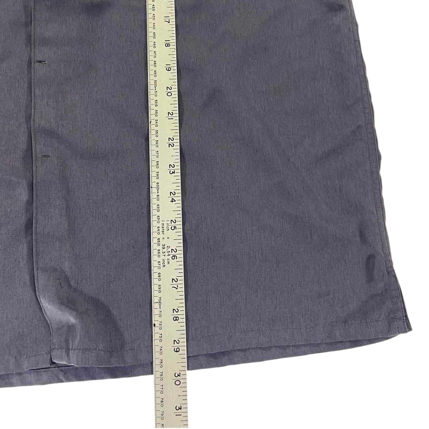 VINTAGE HALLENSTEINS GREY BUTTON UP SHIRT (XL)