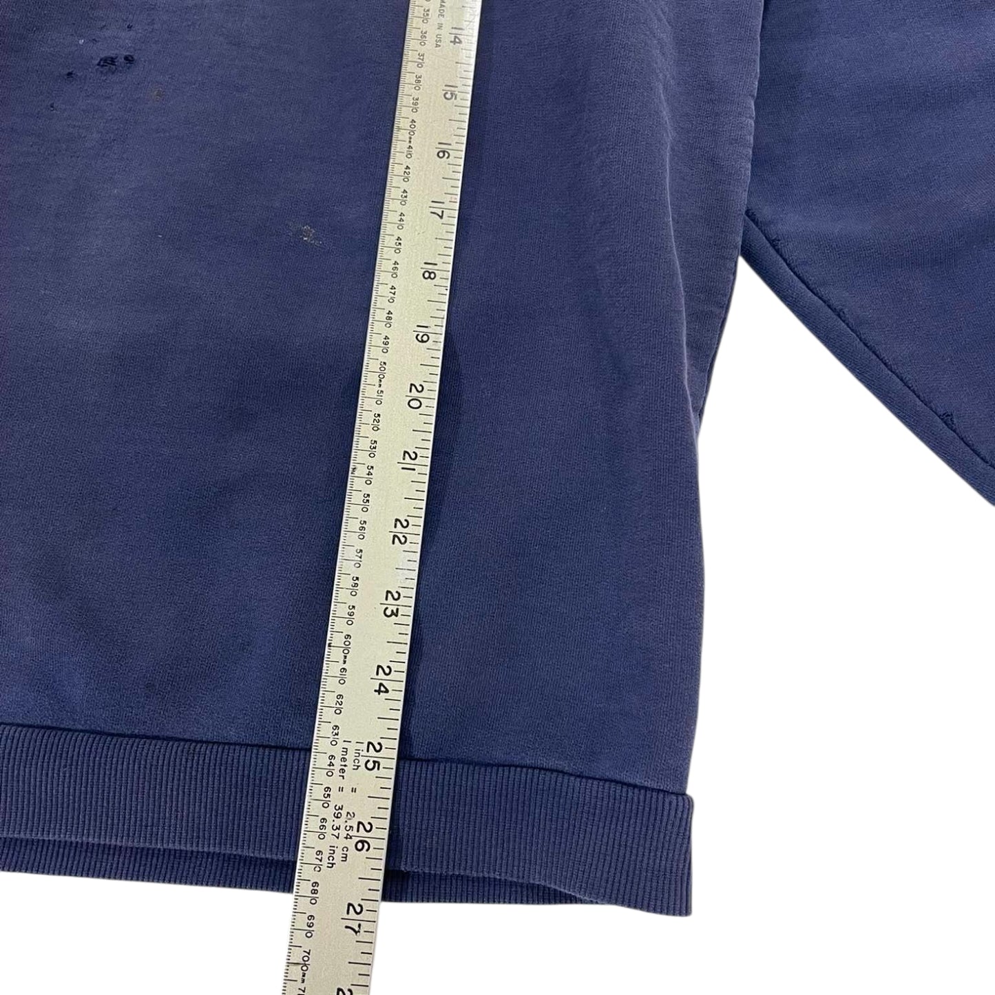 TRASHED ACTIVE WEAR NZ NAVY BLUE QUARTER ZIP (L)
