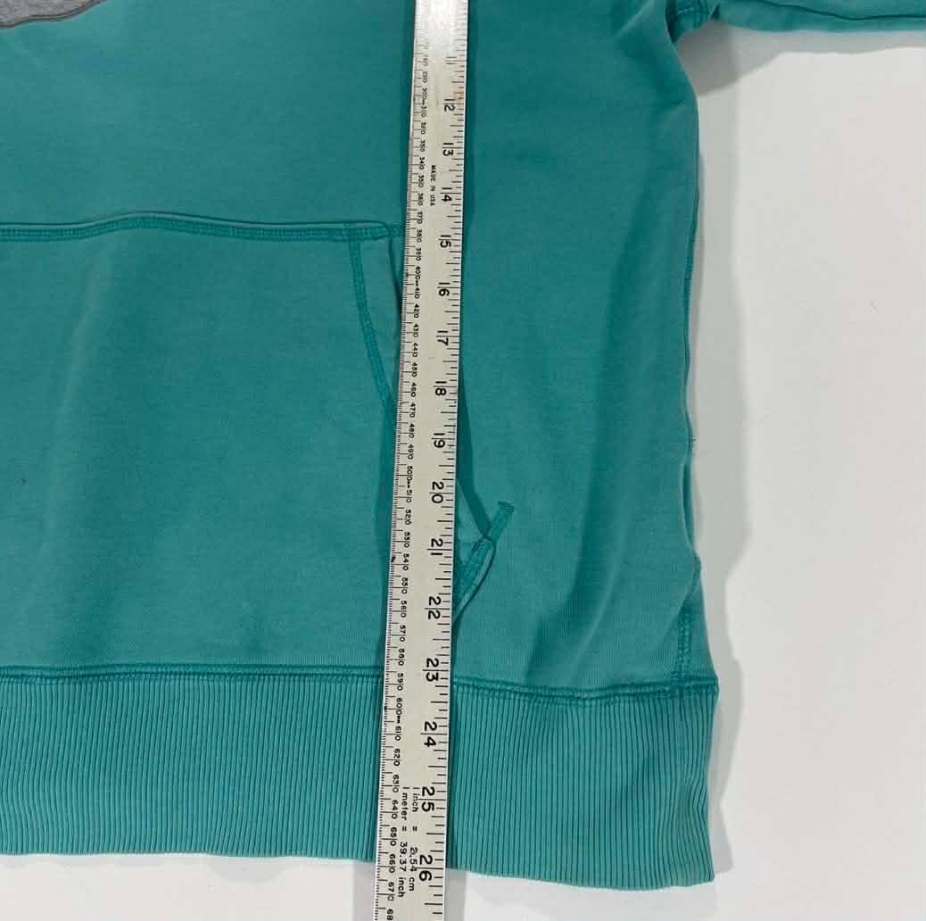 VINTAGE EMERALD NIKE HOODIE WITH GREY LOGO (L)