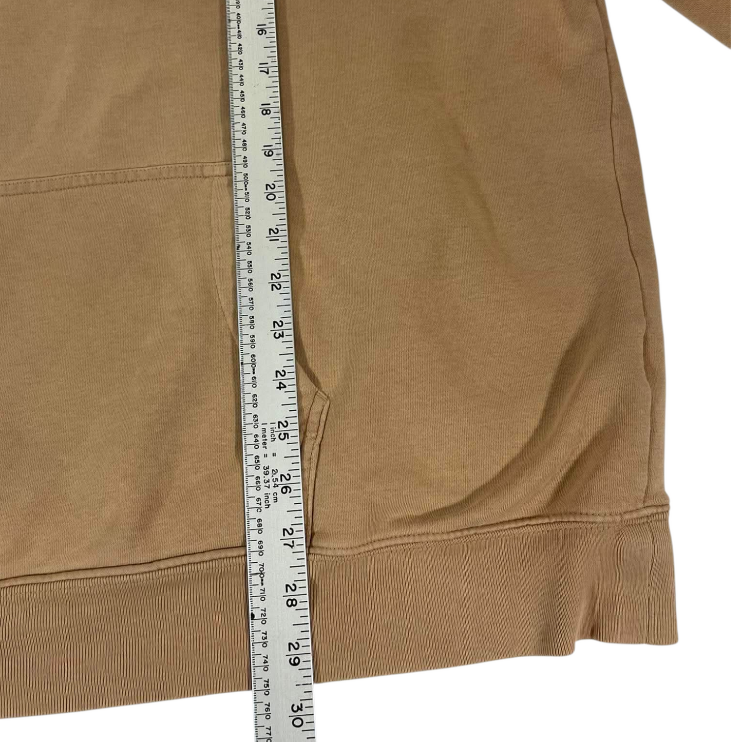 GAP TAN HOODIE WITH NAVY BLUE LOGO (XXL)