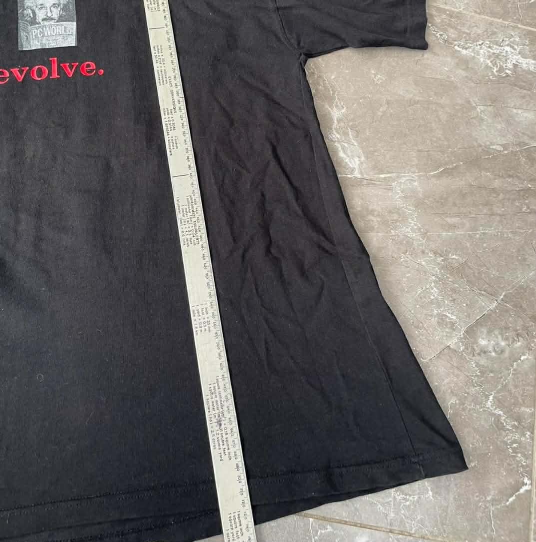 VINTAGR EVOLVE EINSTEIN BLACK T-SHIRT WITH RED TEXT (L)