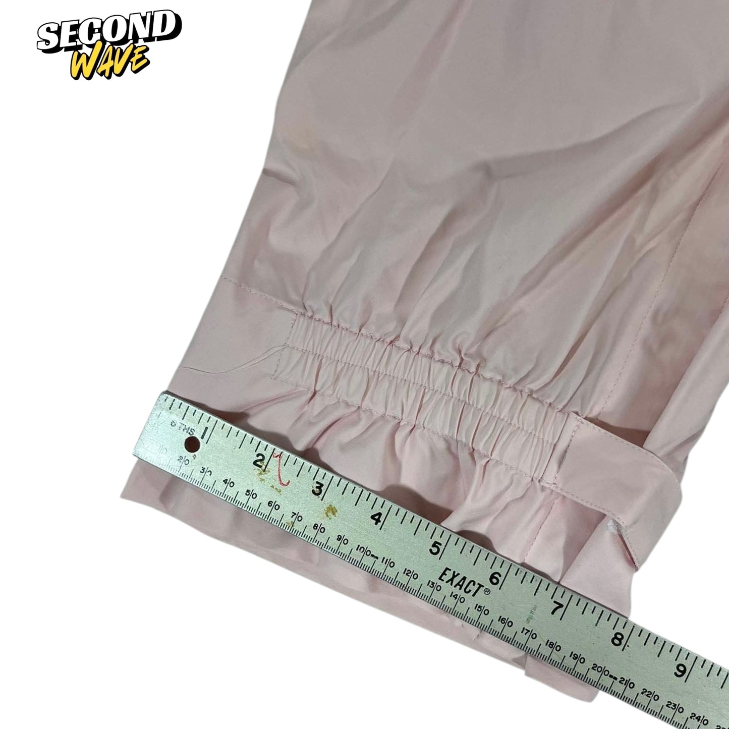 TRUSSARDI GOLF LIGHT PINK NYLON TRACK PANTS (S)