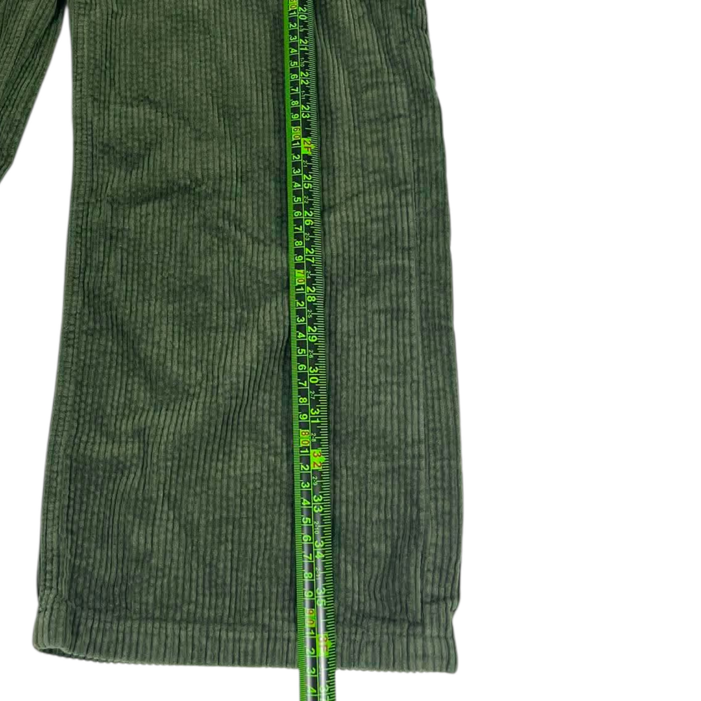 BAGGY GLASSONS GREEN CORDUROY WIDE LEG (10)