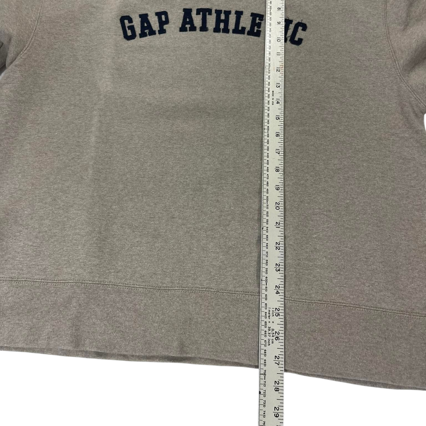 VINTAGE GAP ATHLETIC GREY SWEATSHIRT (L)