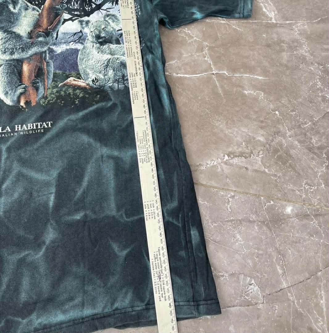 90s KOALA HABITAT BLACK TI DYE T-SHIRT (M)
