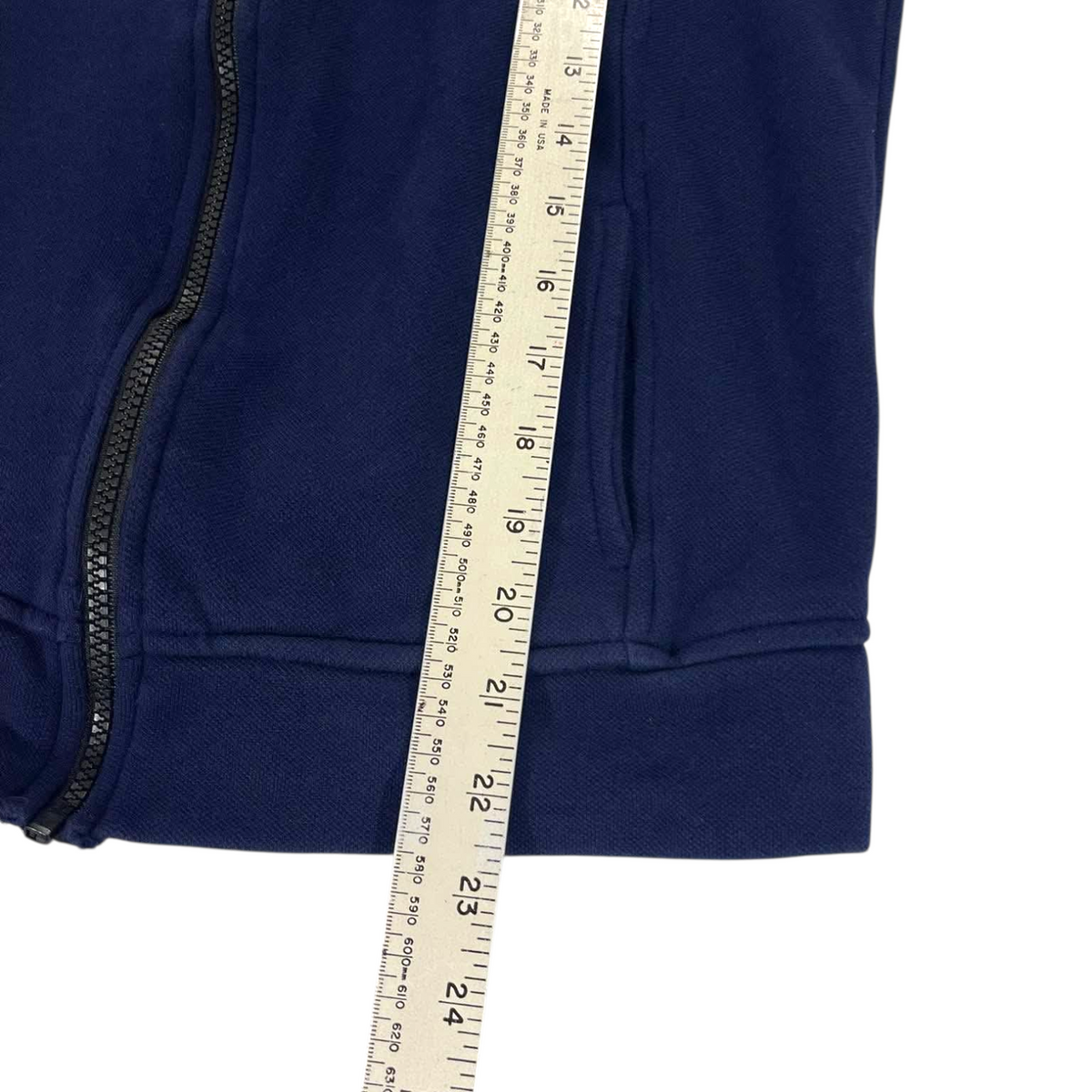 BL PONY NAVY ZIP UP HOODIE (S)