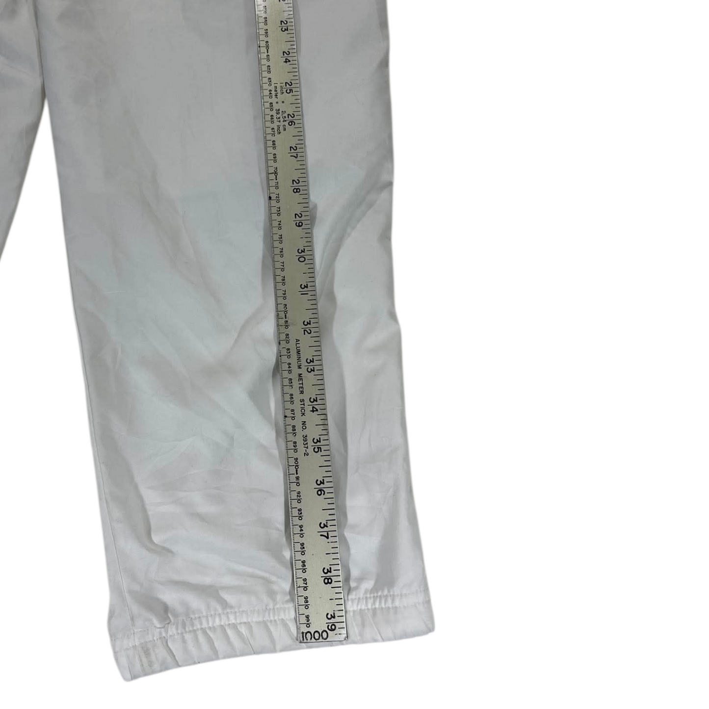 VINTAGE NIKE WHITE TRACK PANTS (L) ¹⁶