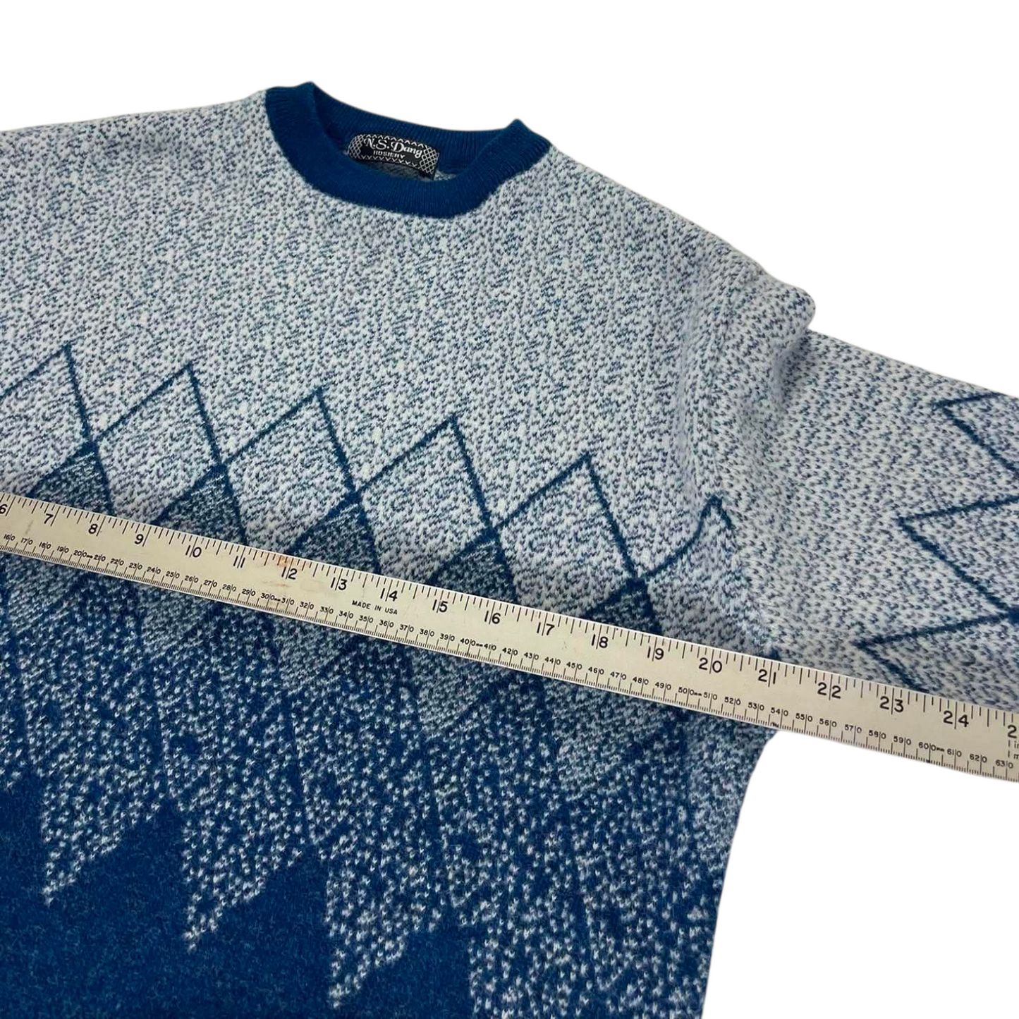 N.S. DANG BLUE KNIT SWEATER (S-M)
