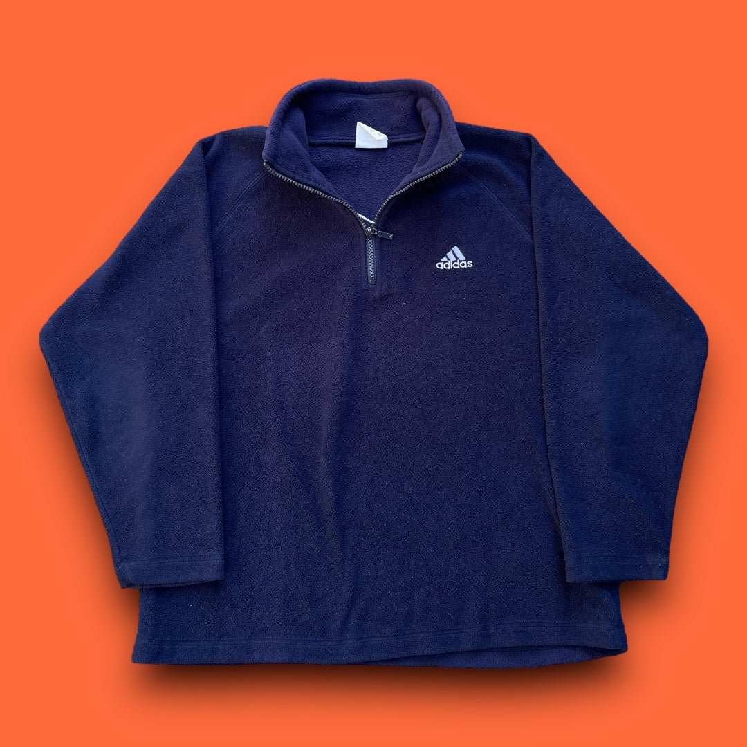 VINTAGE ADIDAS QUARTERZIP FLEECE ( M)