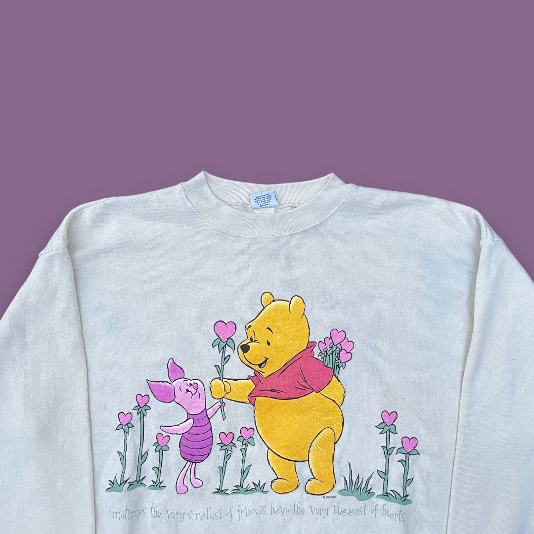 VINTAGE POOH CREAM CREWNECK (L)