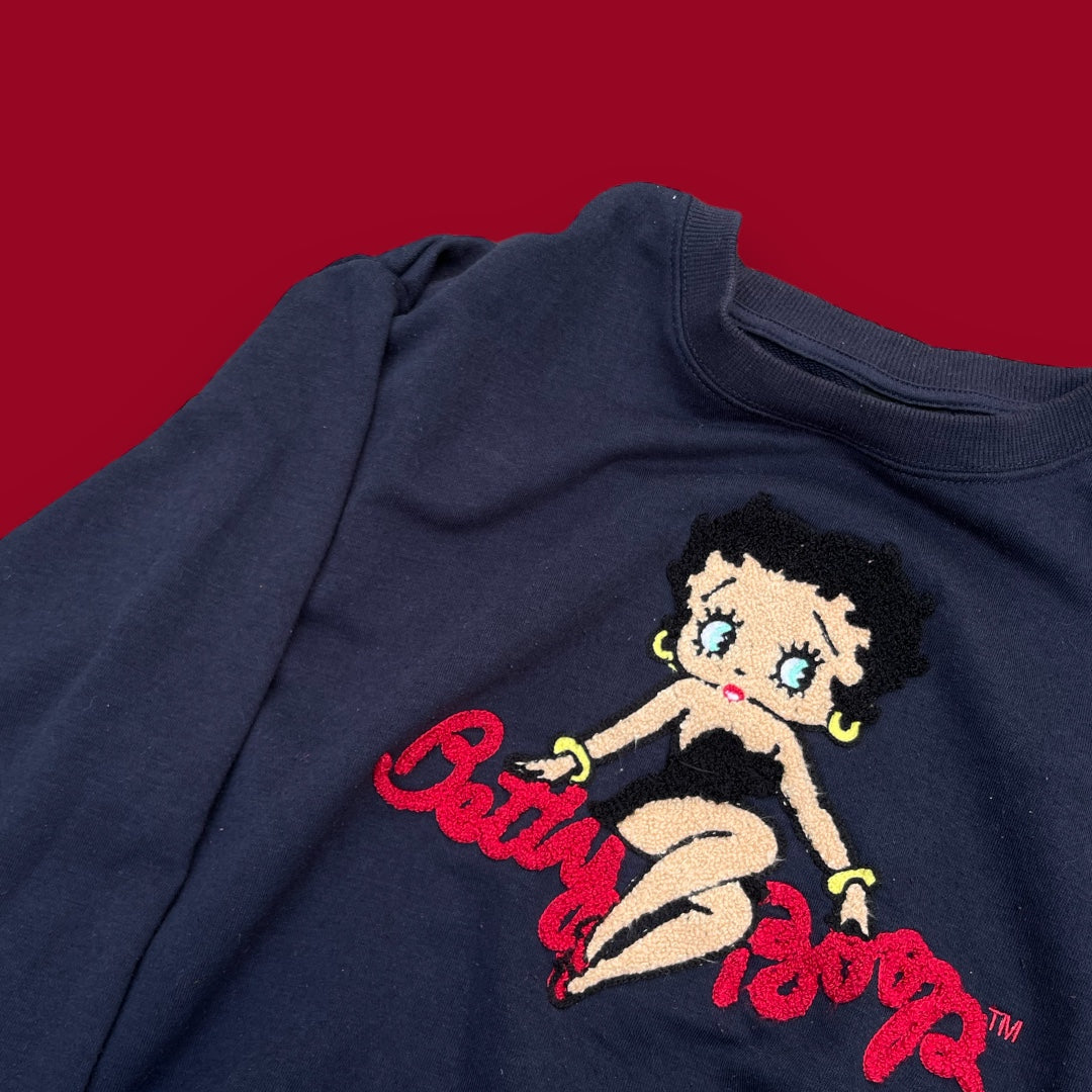 BETTY BOOP EMBROIDERED CREWNECK (M/L)