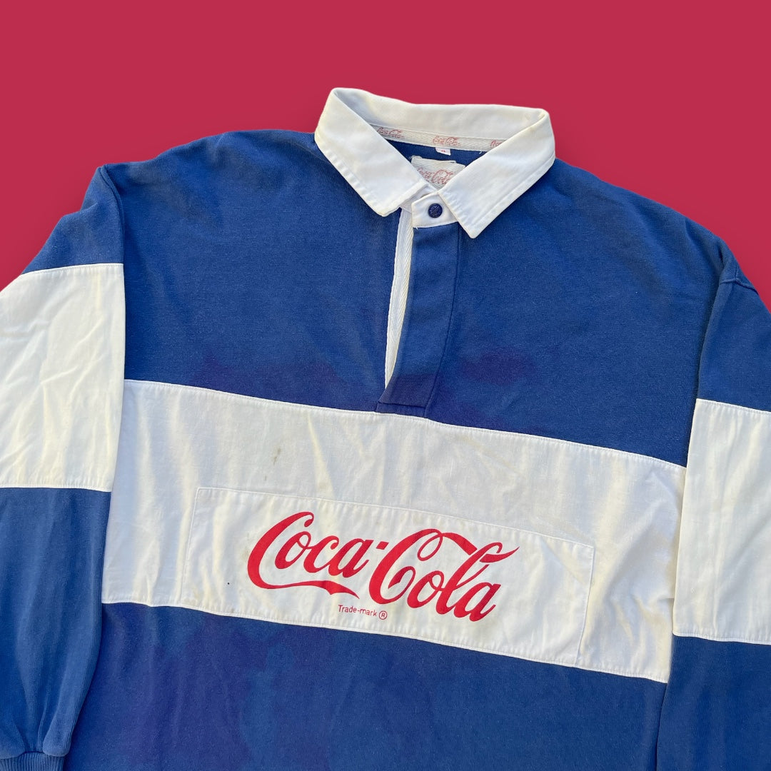 VINTAGE COCACOLA POLO SHIRT (L)