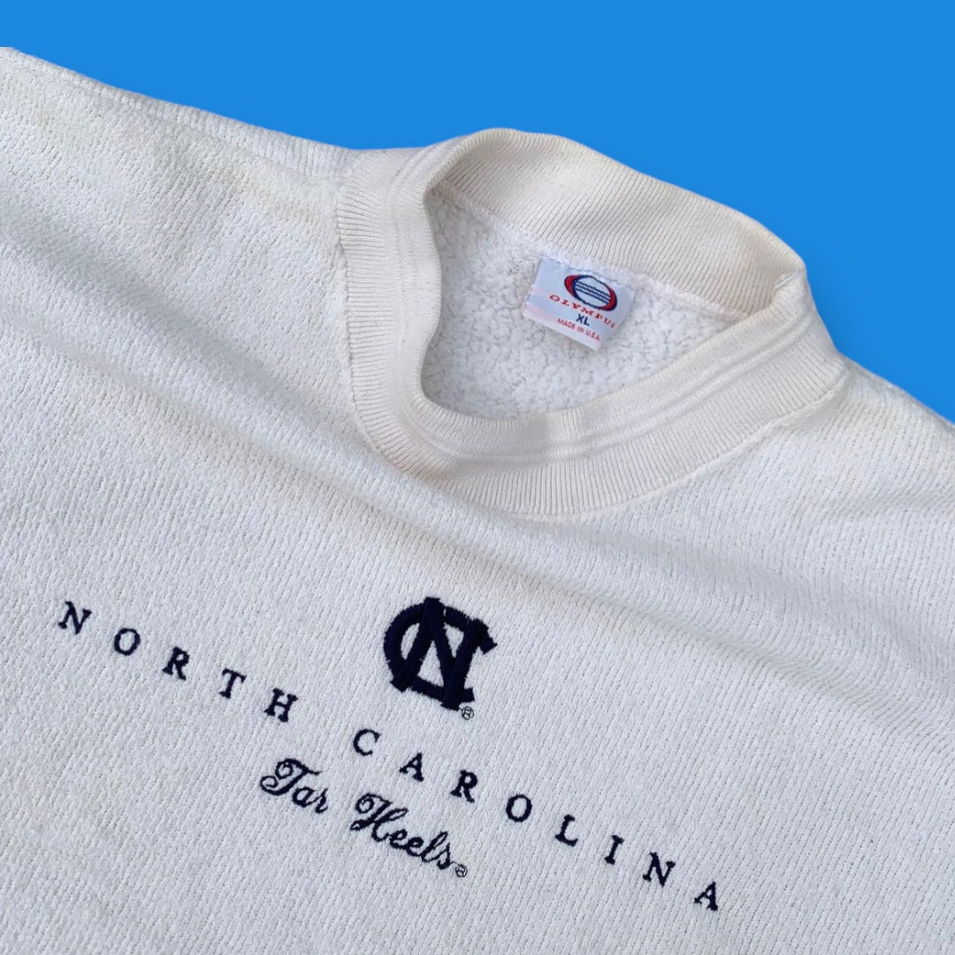 VINTAGE CREAM KNIT UNC CREWNECK (XL)