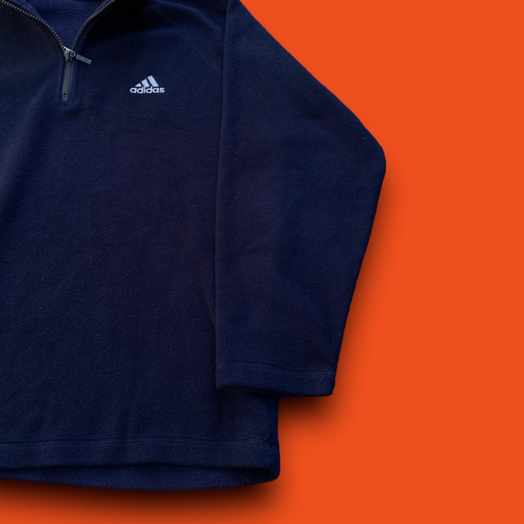 VINTAGE ADIDAS QUARTERZIP FLEECE ( M)