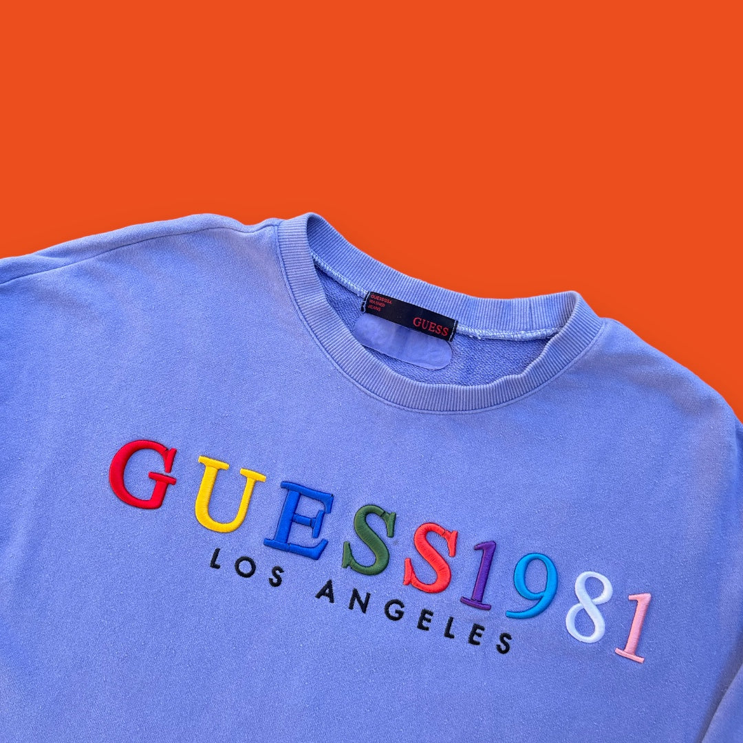 VINTAGE EMBROIDERED GUESS CREWNECK (M/L)