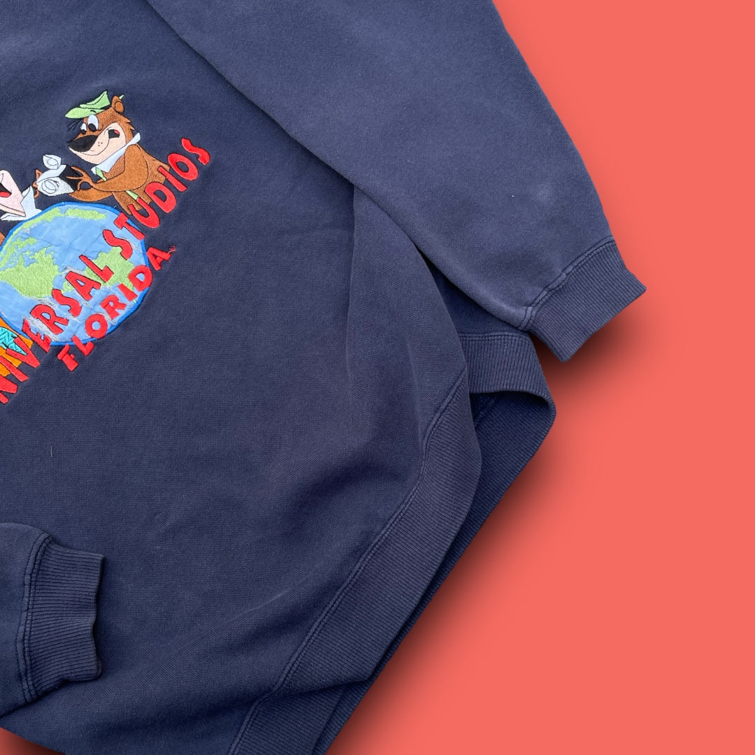 VINTAGE EMBROIDERED FLIN CREWNECK (S/M)