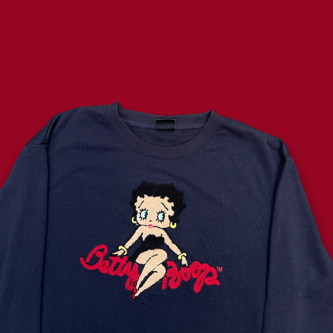 BETTY BOOP EMBROIDERED CREWNECK (M/L)