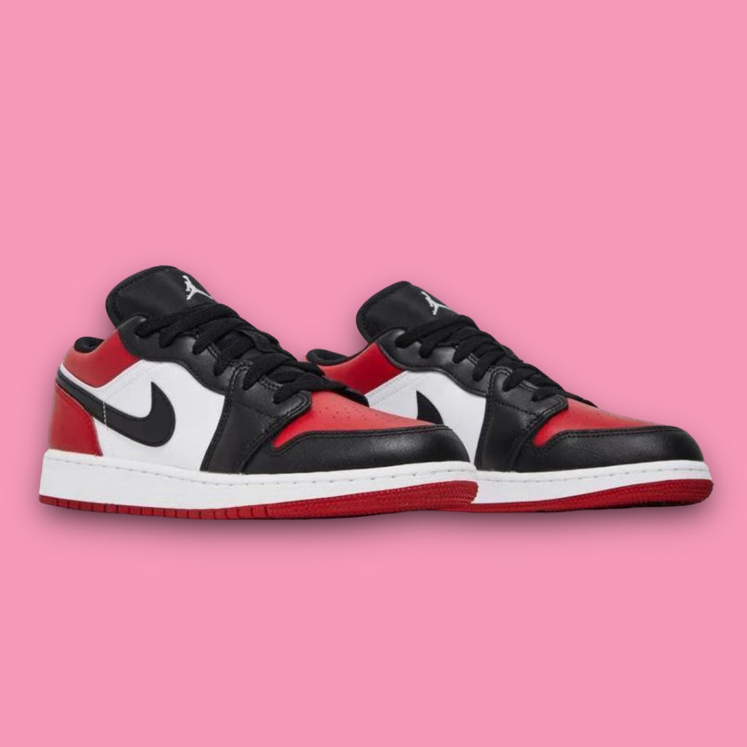 JORDAN 1 LOW BRED TOE