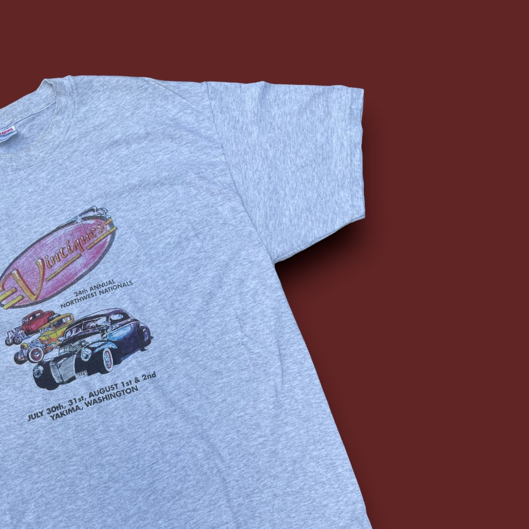 VINTAGE VINTIQUES CAR SHIRT (XL)