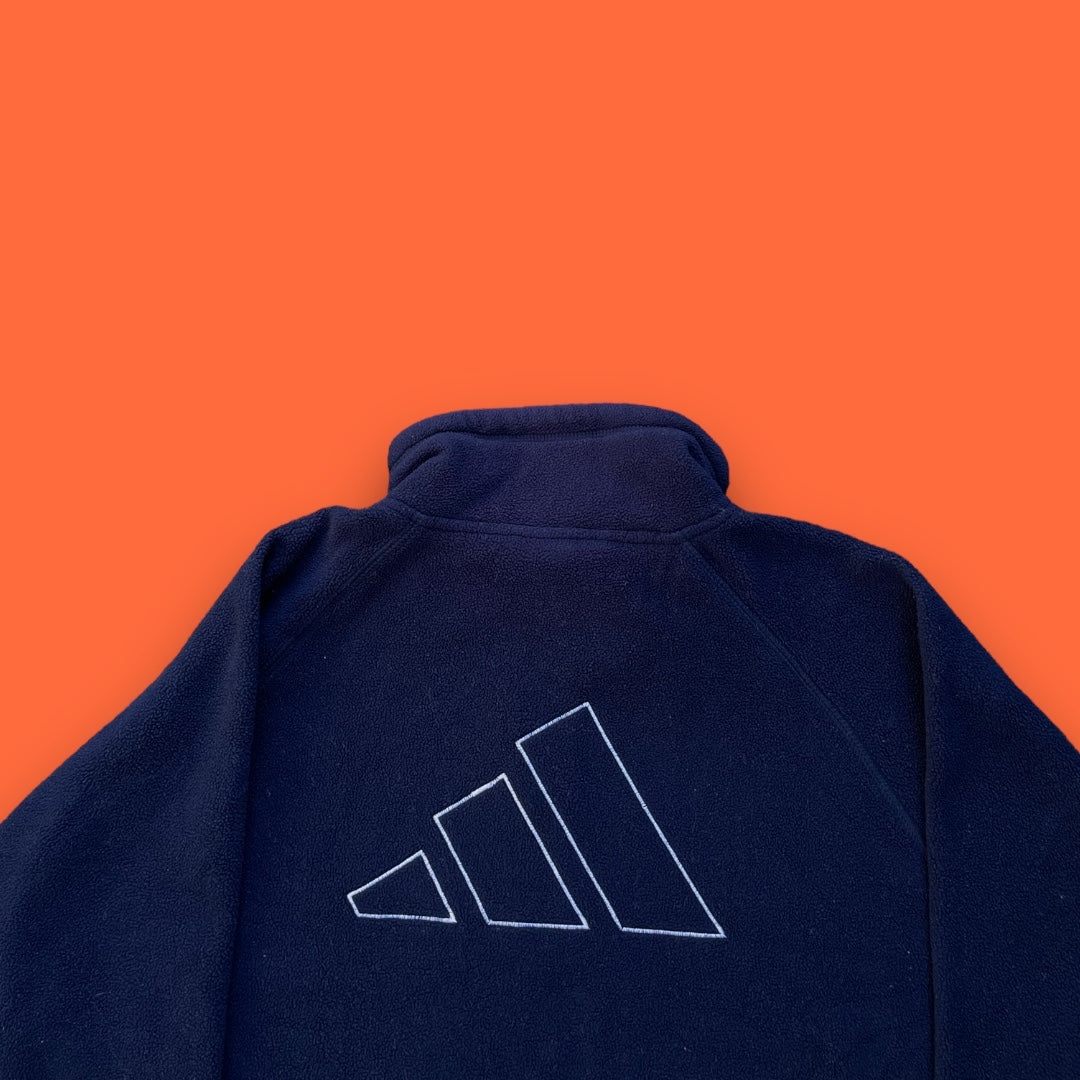 VINTAGE ADIDAS QUARTERZIP FLEECE ( M)