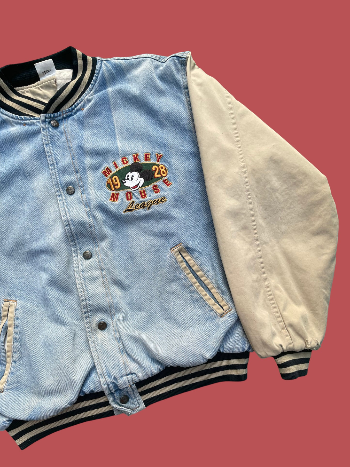 VINTAGE MICKEY DENIM JACKET (M)