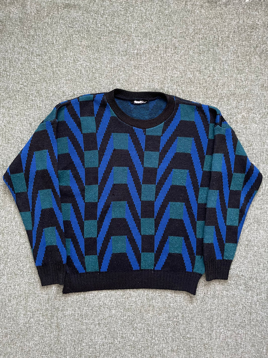 VINTAGE BROGUES SWEATER (M)