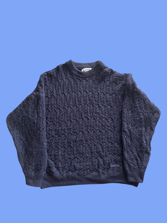 VINTAGE 100% WOOL MADE IN NZ KNIT SWEATER (L)