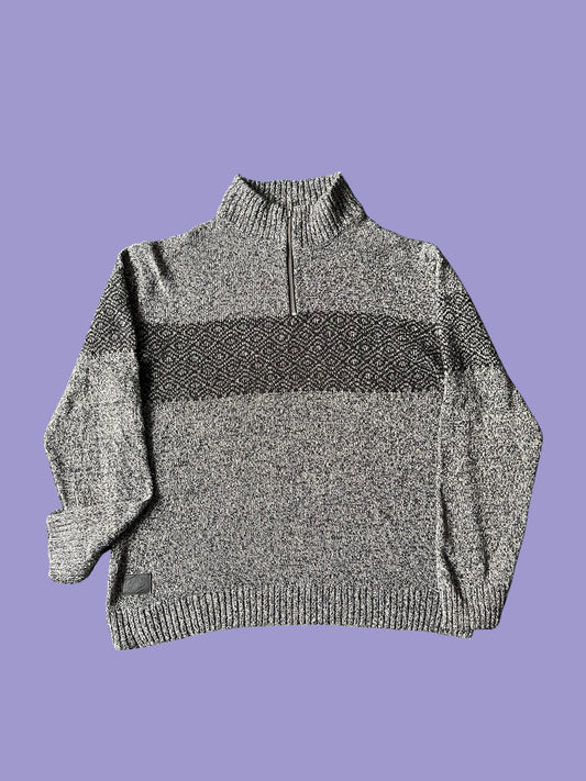 VINTAGE MATCH ACRYLIC QUARTERZIP (L)
