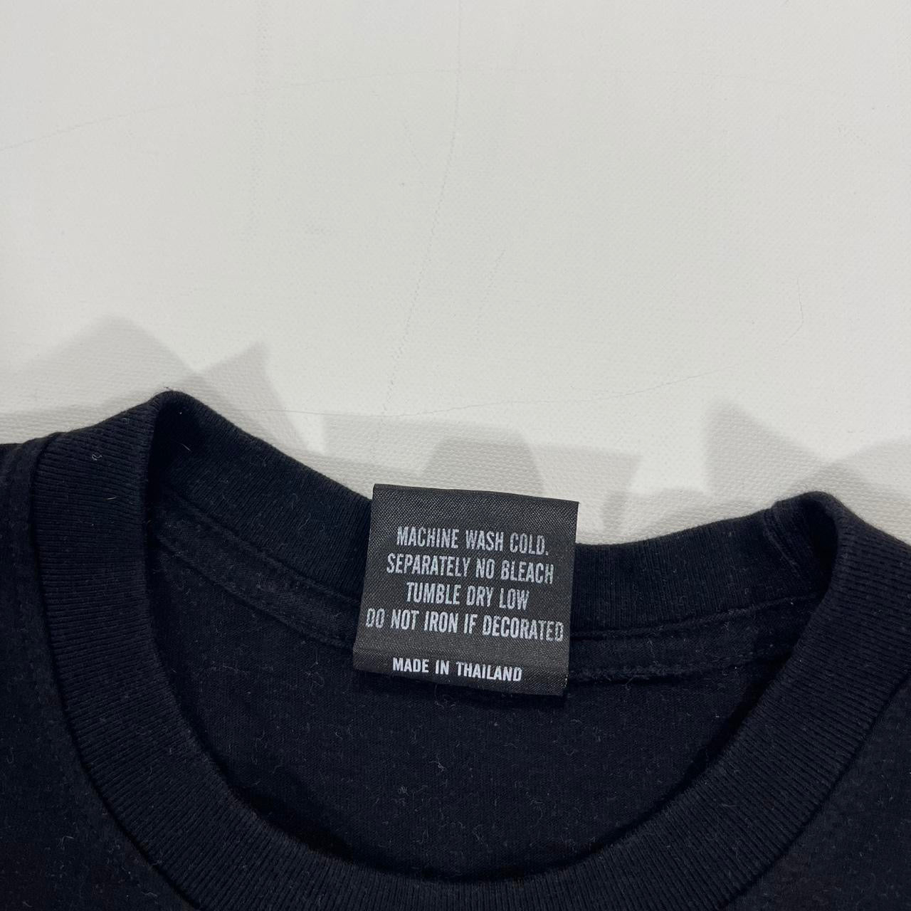 THAI BOOT SINGLE STITCHED FRONT AND BACK EMINEM BLACK GRAPHIC TEE (L)