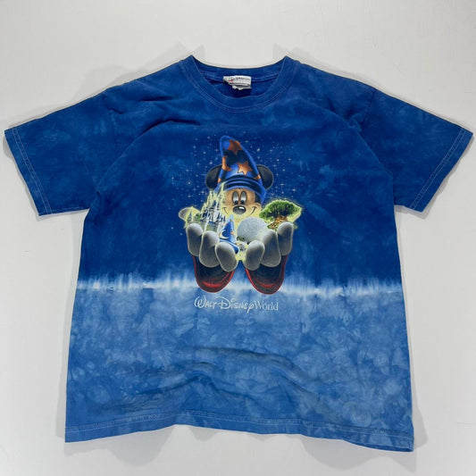 VINTAGE DISNEY MICKEY MOUSE BLUE TIE DYE (S)