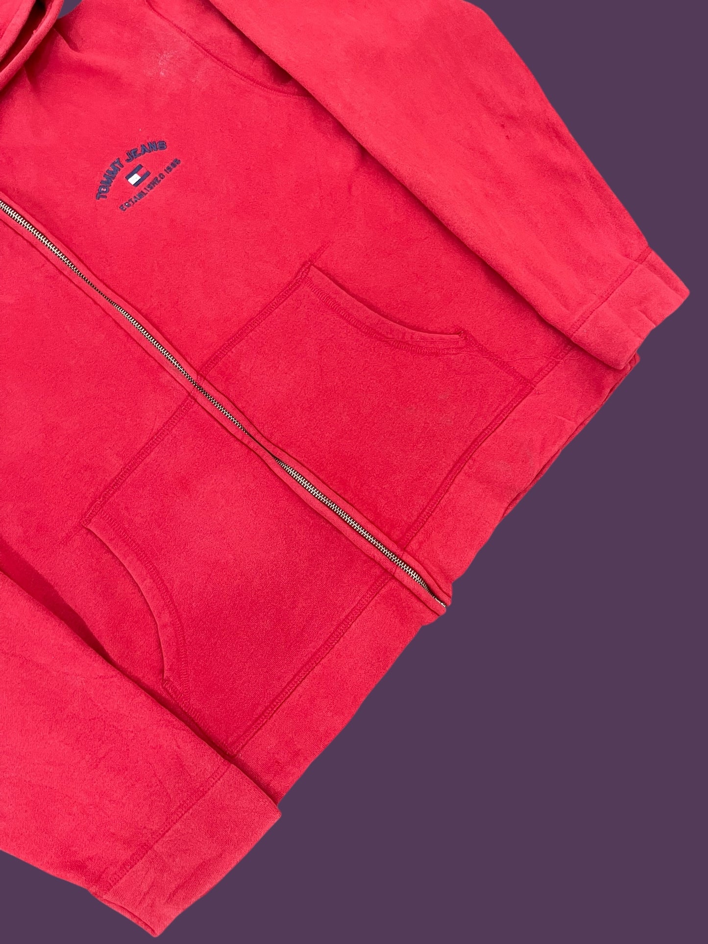 VINTAGE TOMMY ZIP HOODIE (M TO L)