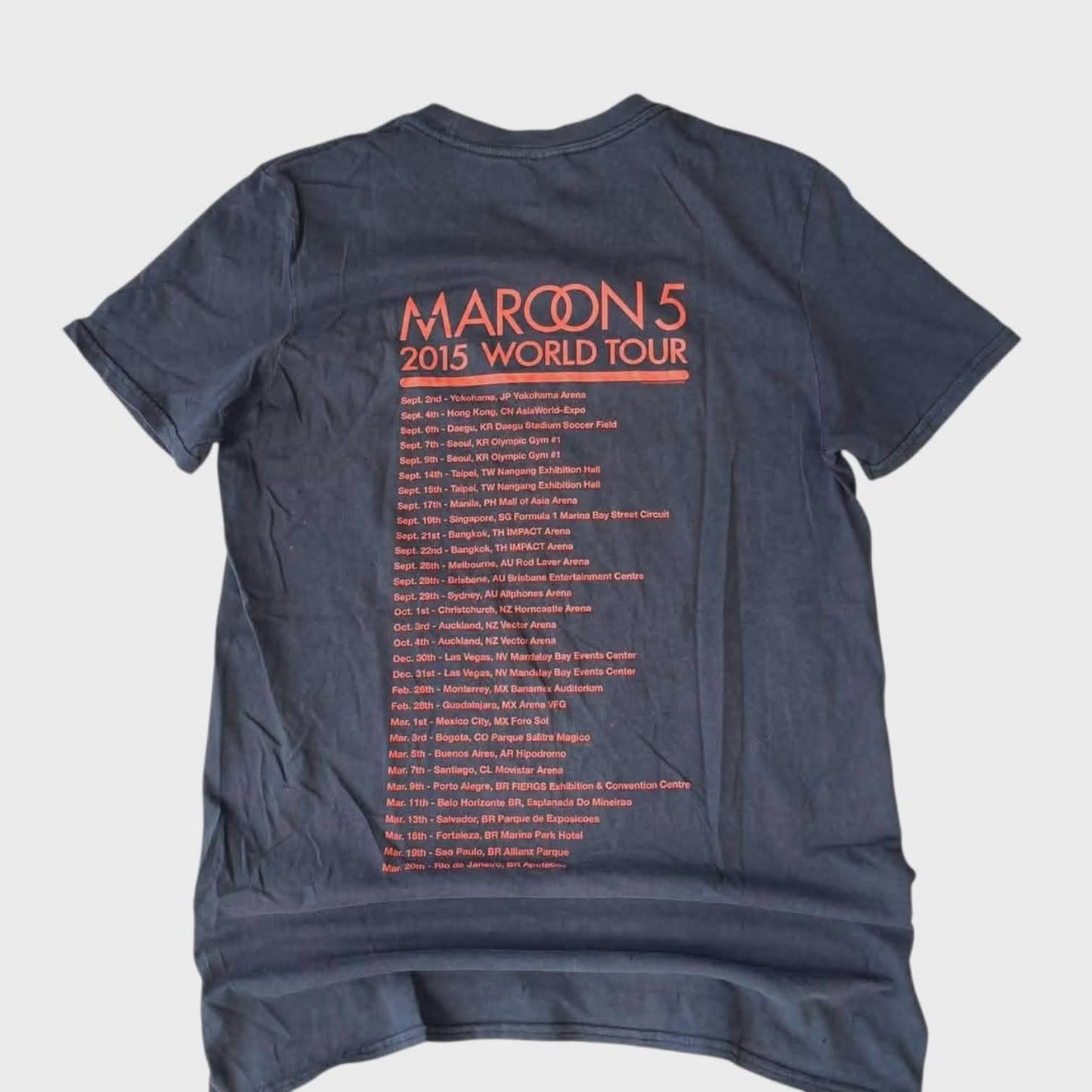 MAROON 5 BLACK BAND TEE (M)