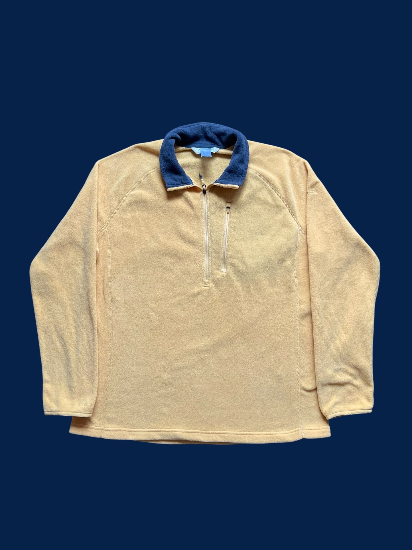 YELLOW KATHMANDU BIO FLEECE QUARTERZIP (L)