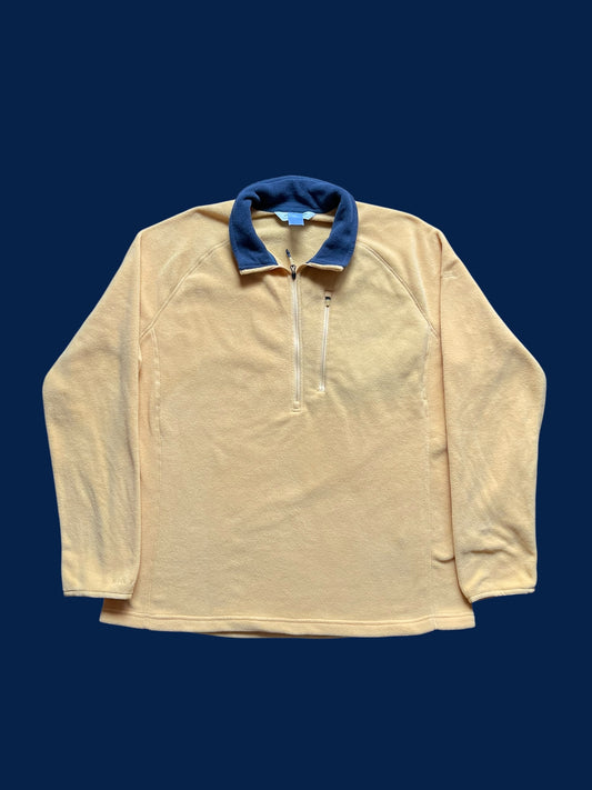 YELLOW KATHMANDU BIO FLEECE QUARTERZIP (L)