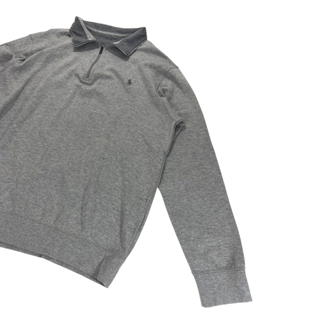 POLO RALPH LAUREN GRAY QUARTER ZIP (L - XL)