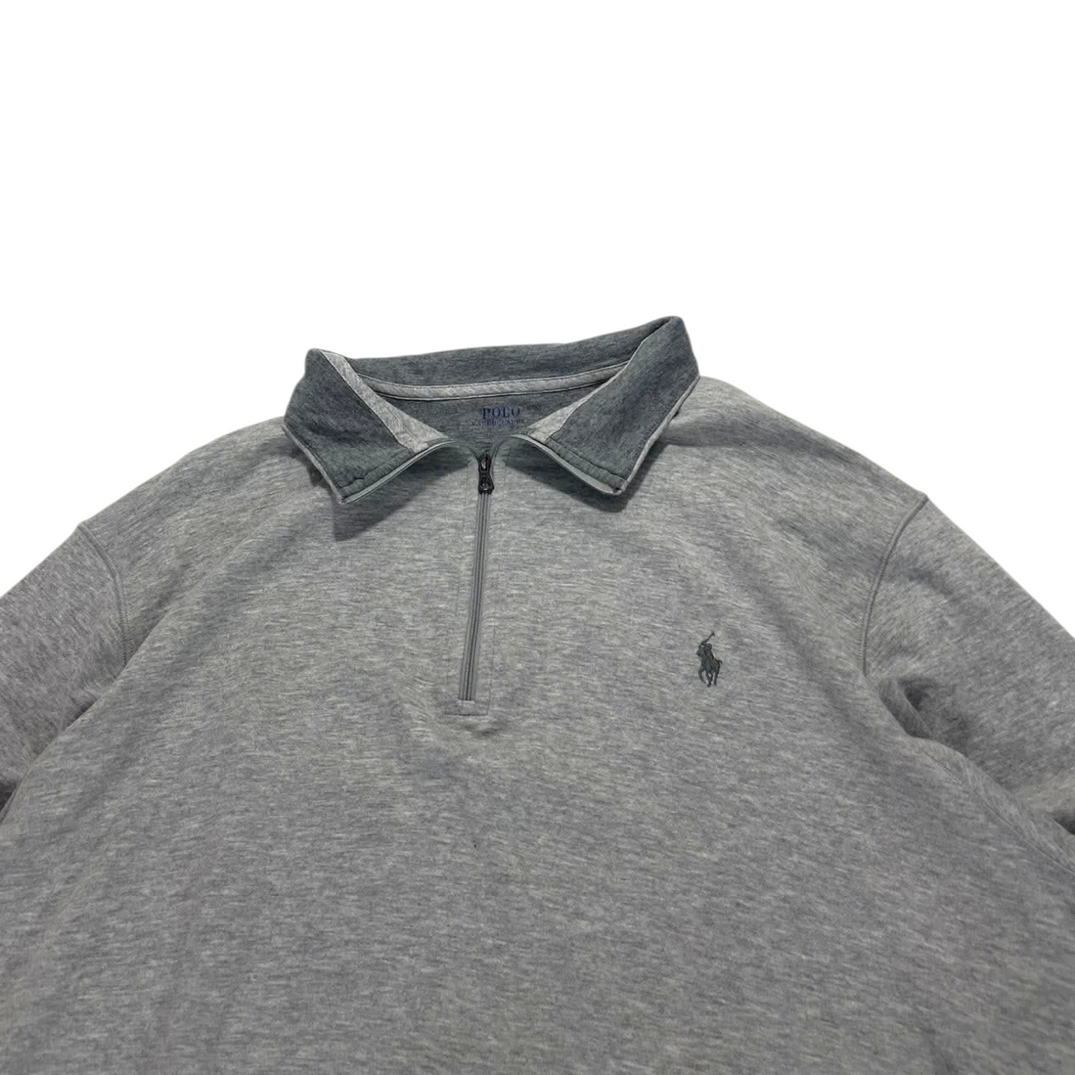 POLO RALPH LAUREN GRAY QUARTER ZIP (L - XL)