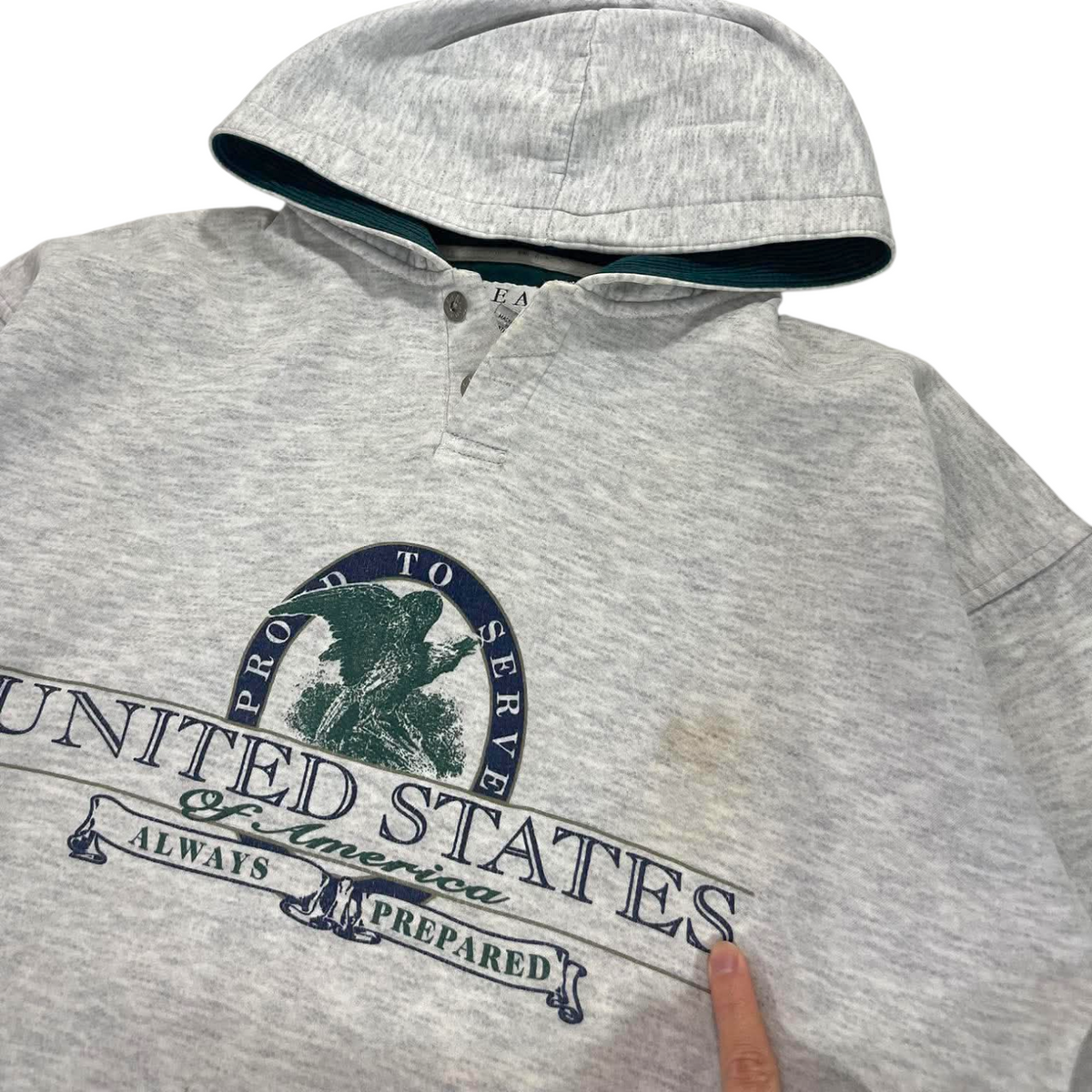 90S USA MILITARY HOODIE (M)